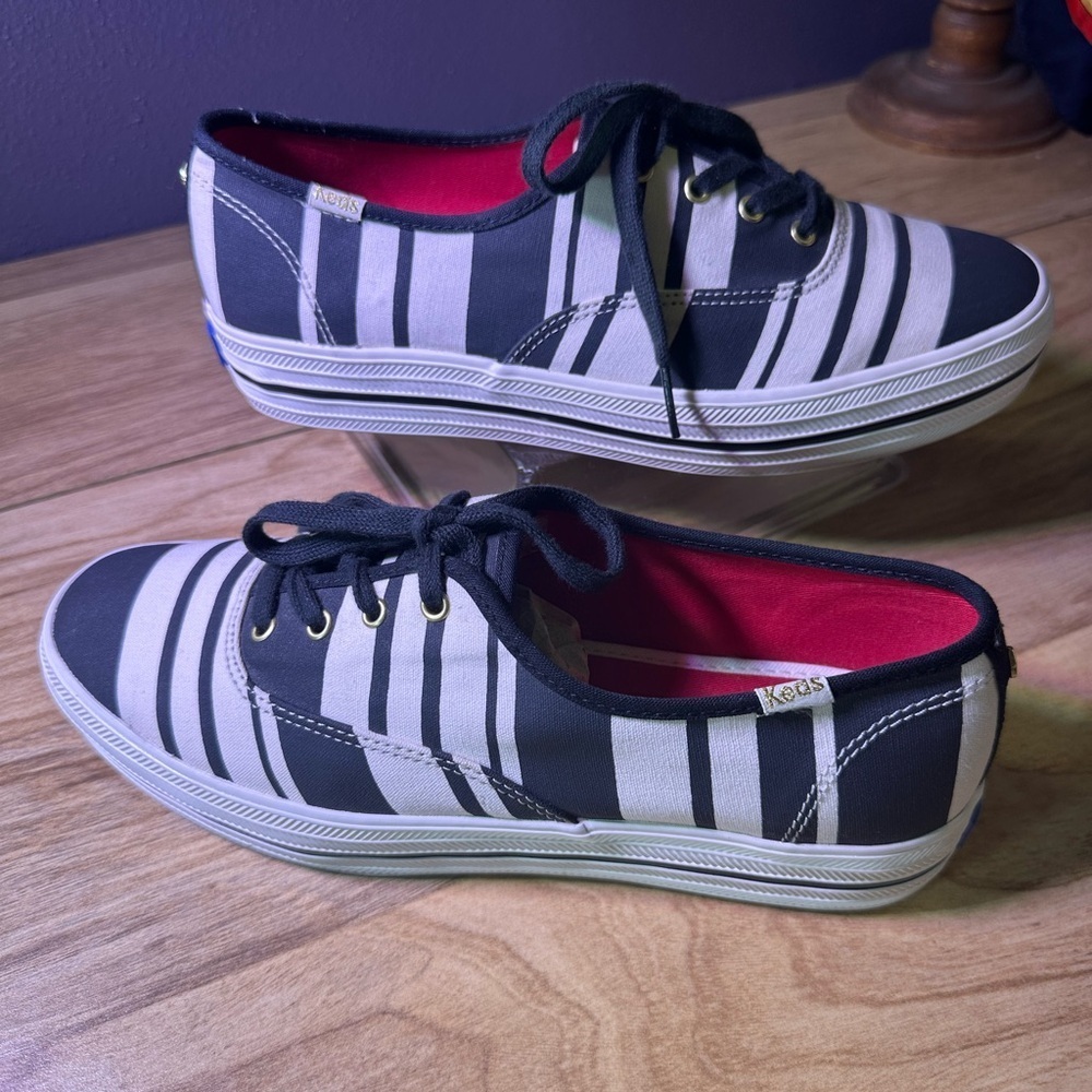 Kate Spade Monochrome Lace-Up Sneakers
